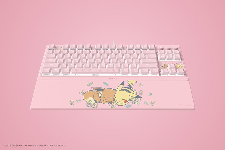 Razer Ornata V3 Tenkeyless - US - Pikachu & Eevee Edition -view 1