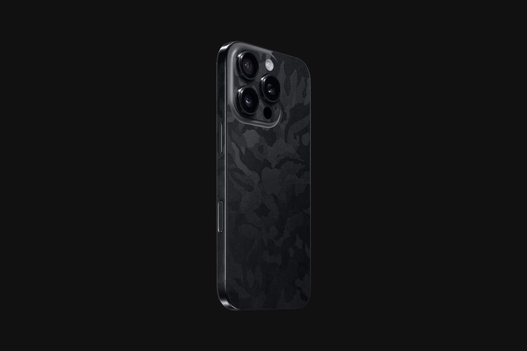 Razer Skins - iPhone 16 Pro - Black Camo - Full -view 1